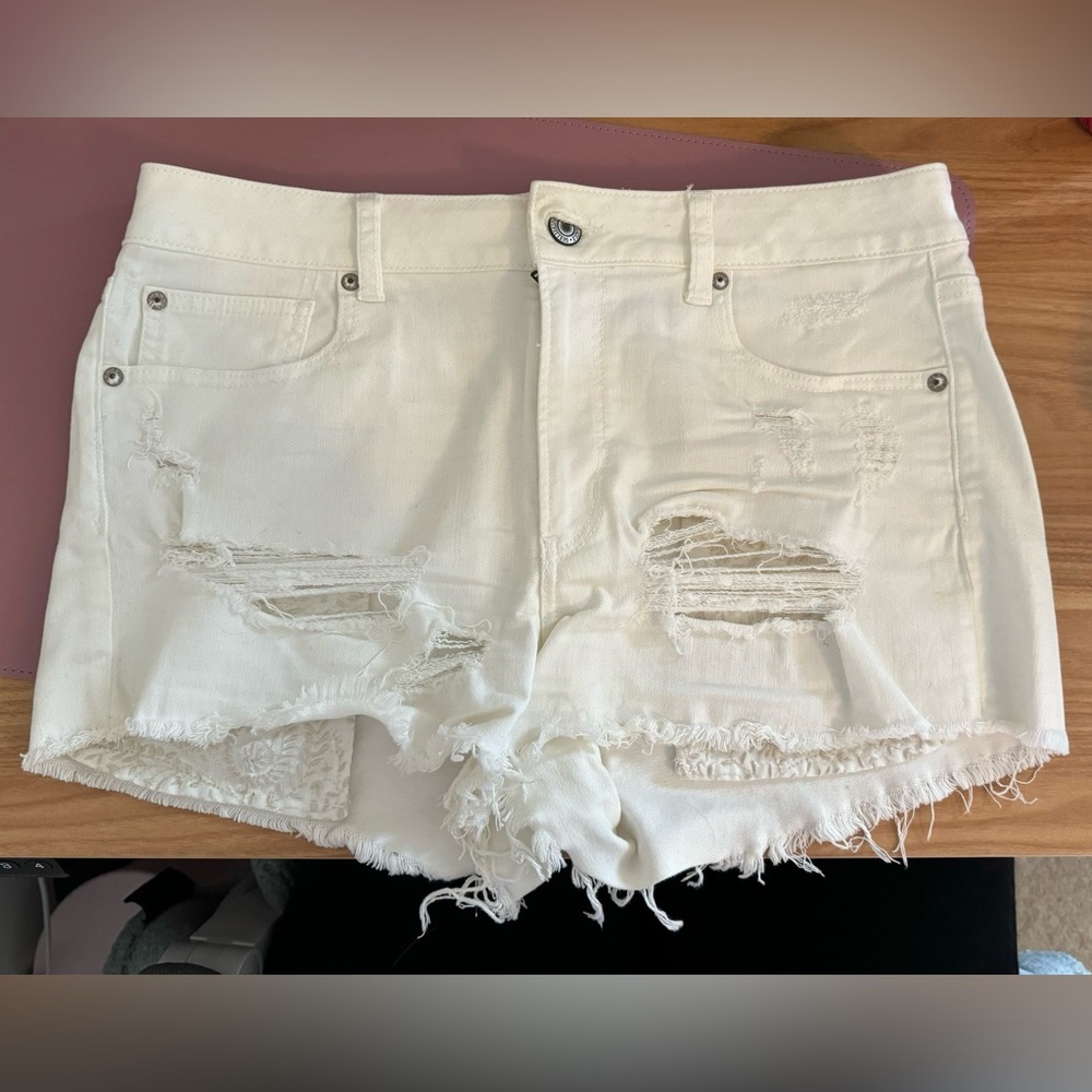 White Hi-Rise Shorts